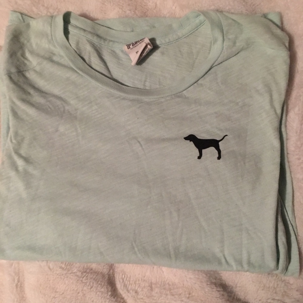 VS PINK mid sleeve tee